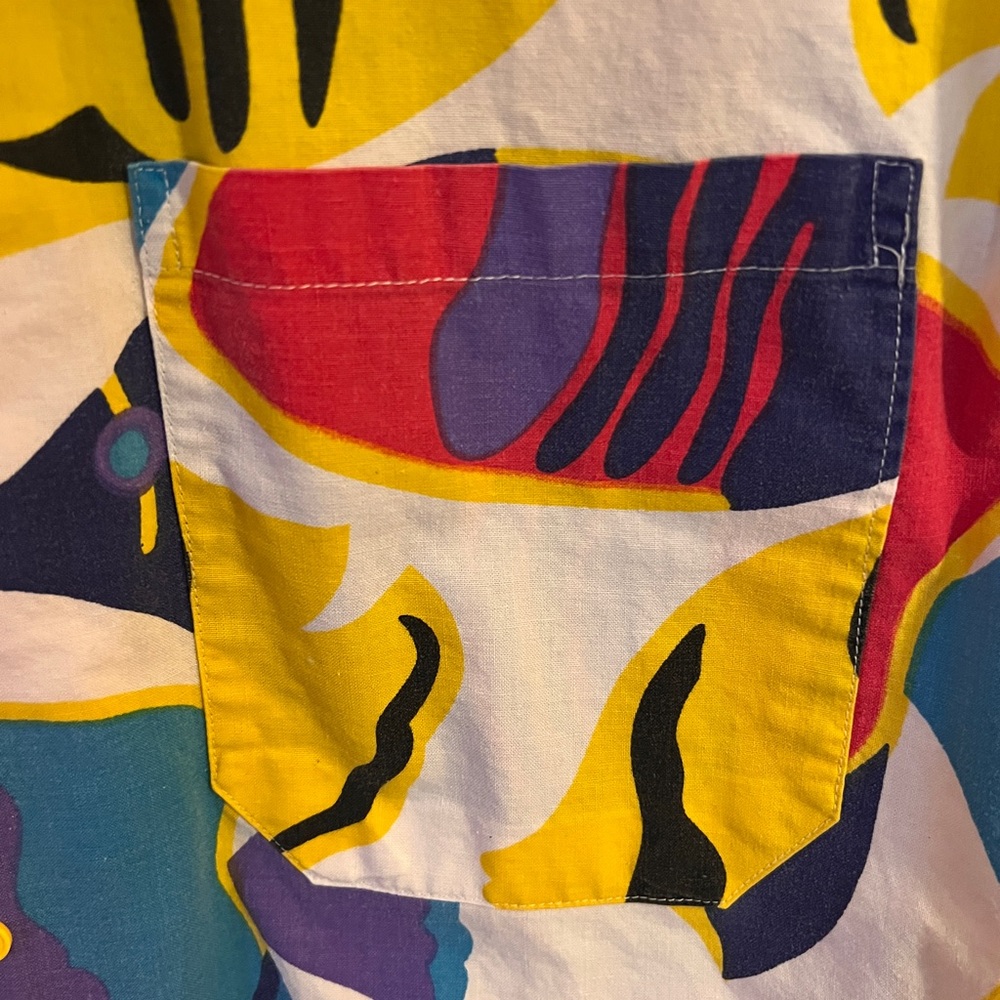 Colorful Abstract Button-Up Shirt - Picture 3 of 7
